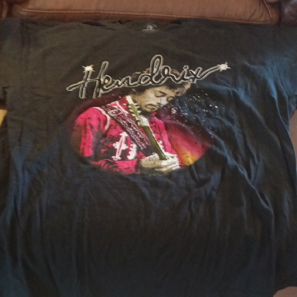 Black  Jimmy Hendrix Graphic T-Shirt Size XL